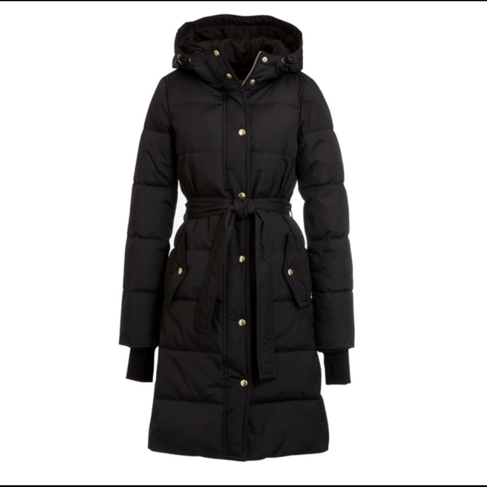 J. Crew Mercantile Belted Puffer Coat
